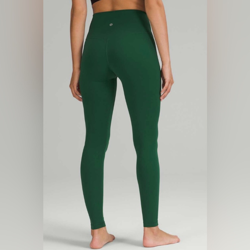 Lululemon NWT Align High Rise 28” Pants Leggings Everglade Green Size 14